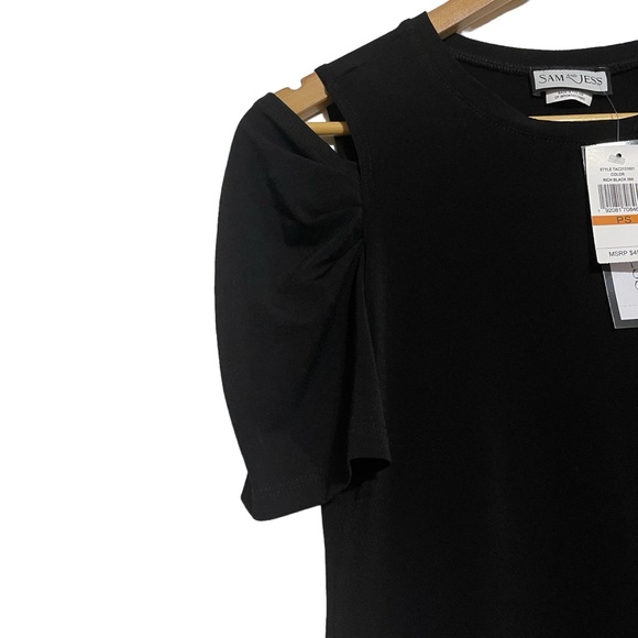 Sam & Jess Women’s Off Shoulder Black Blouse Size PS - Picture 2 of 6